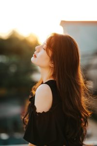girl, beauty, sad girl, portrait, profile, sunny, summer, sunshine, sunlight, hair, lonely, nature, sad, woman, beautiful